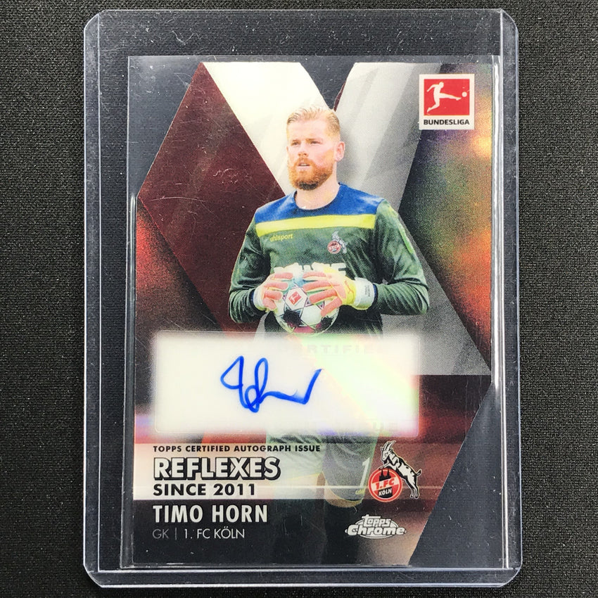 2020-21 Topps Chrome Bundesliga Timo Horn Decade Of Dominance Die-cut Auto 28/50