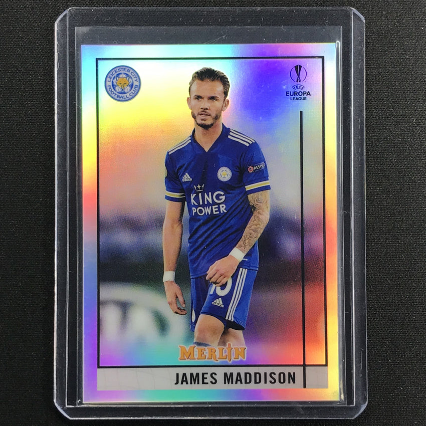 2020-21 Merlin Chrome UCL Europa League JAMES MADDISON Refractor #78