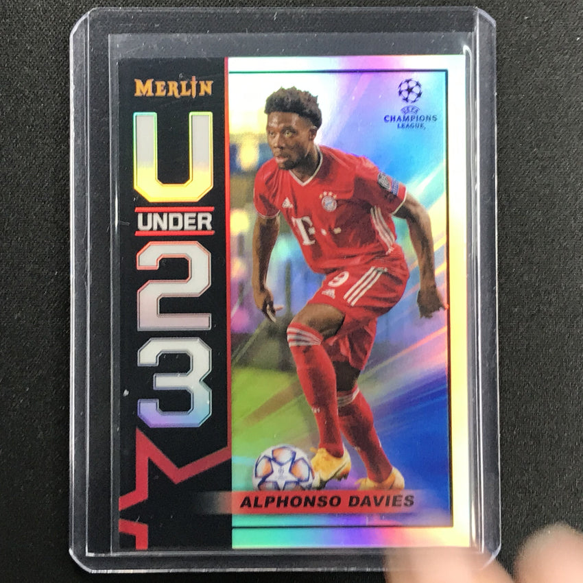 2020-21 Merlin Chrome UCL Europa League ALPHONSO DAVIES U23 Stars #AD