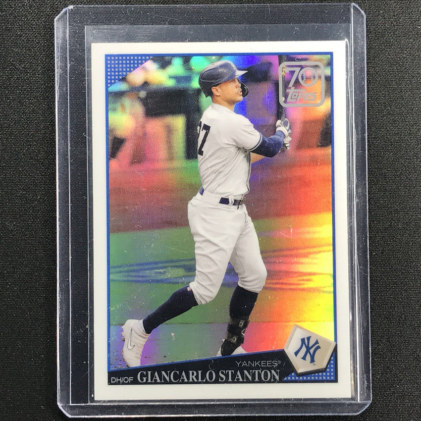 2021 Topps GIANCARLO STANTON 70 Year Topps Anniversary Chrome Refractor #59