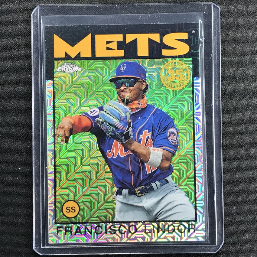 2021 Topps Chrome FRANCISCO LINDOR 1986 Silver Pack Mojo Series 2 #26