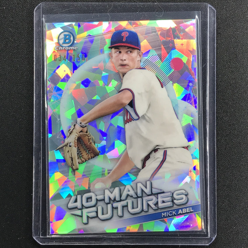2021 Bowman Chrome Mick Abel 40-man Futures Prospect Atomic 34/150