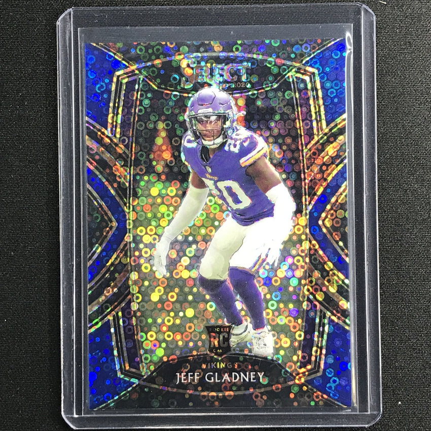 2020 Select Jeff Gladney Club Level Rookie Blue Disco 8/25