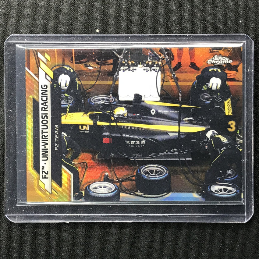 2020 Topps Chrome Uni-virtuosi Racing F2 Crew Gold Refractor 34/50