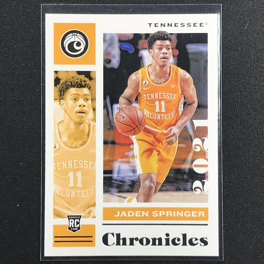 2021 Chronicles Draft Picks JADEN SPRINGER Chronicles Base Rookie #20