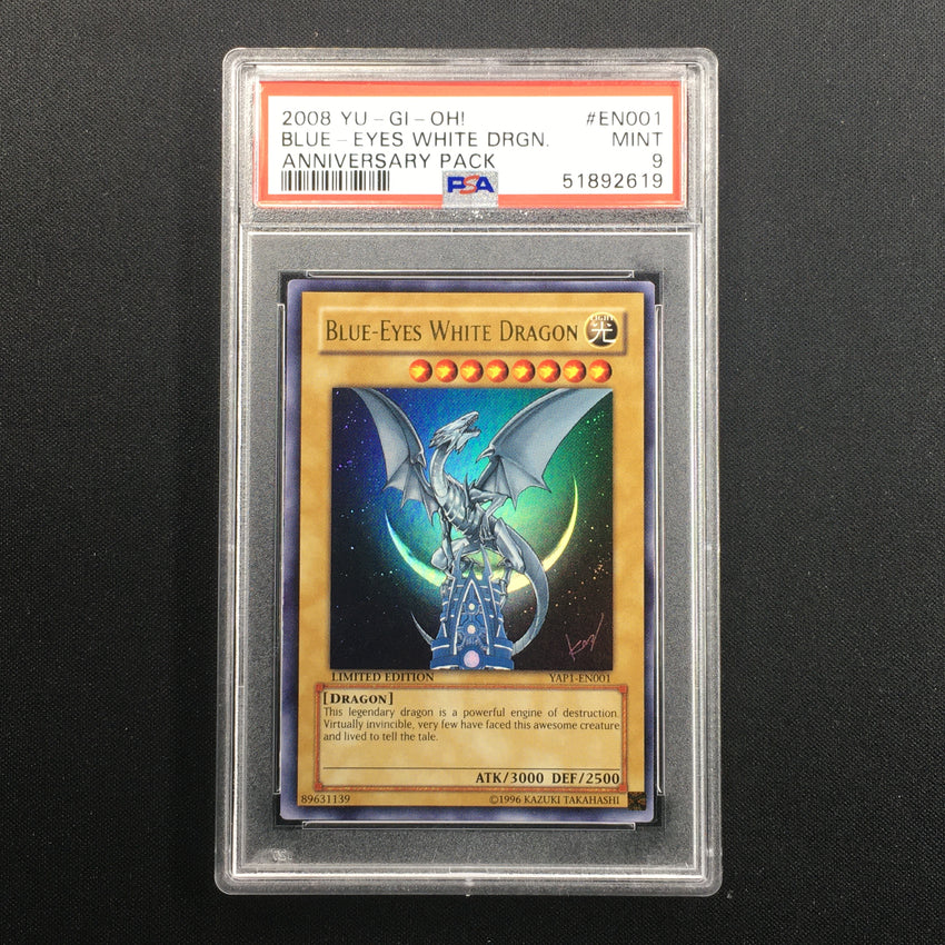 PSA 9 Blue-Eyes White Dragon - YAP1-EN001 - Ultra 10th