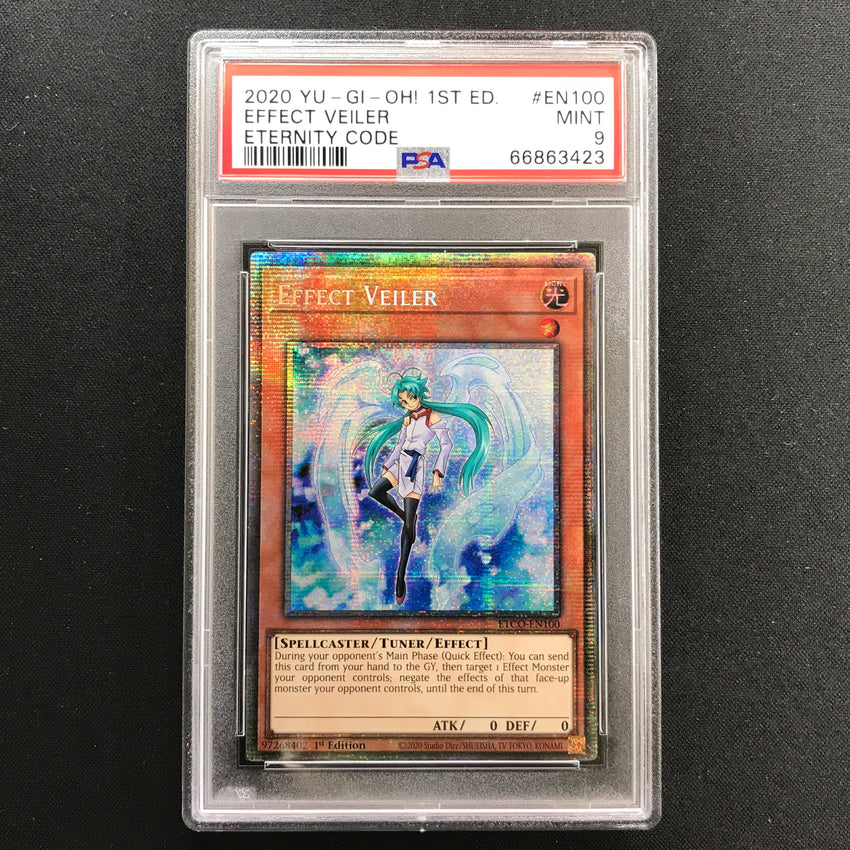 PSA 9 Effect Veiler - ETCO-EN100 - Starlight Rare Eternity Code 1st Edition 423