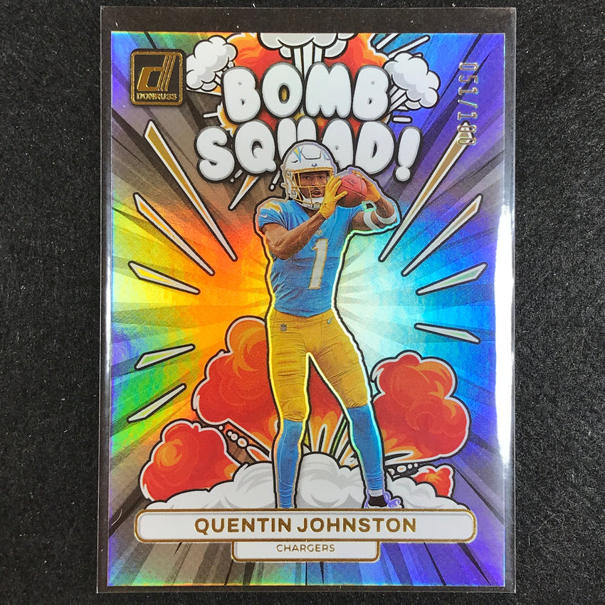 2023 Donruss Football Quentin Johnston Bomb Squad Rookie Holo 51/100