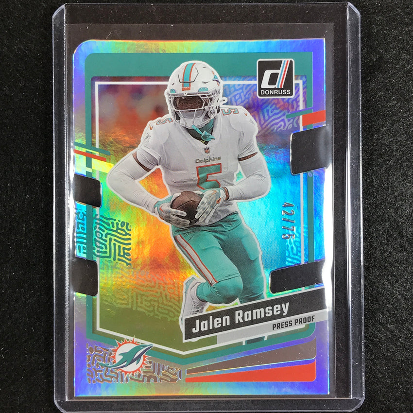 2023 Donruss Football Jalen Ramsey Base Press Proof Silver Die-cut 42/75