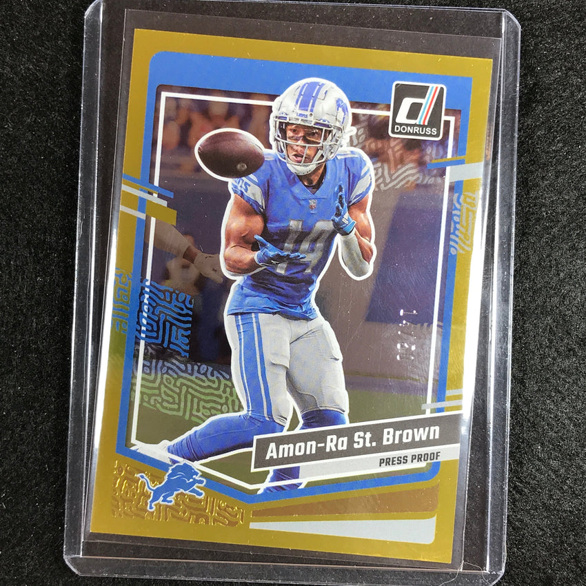2023 Donruss Football Amon-ra St.brown Base Press Proof Gold 14/50