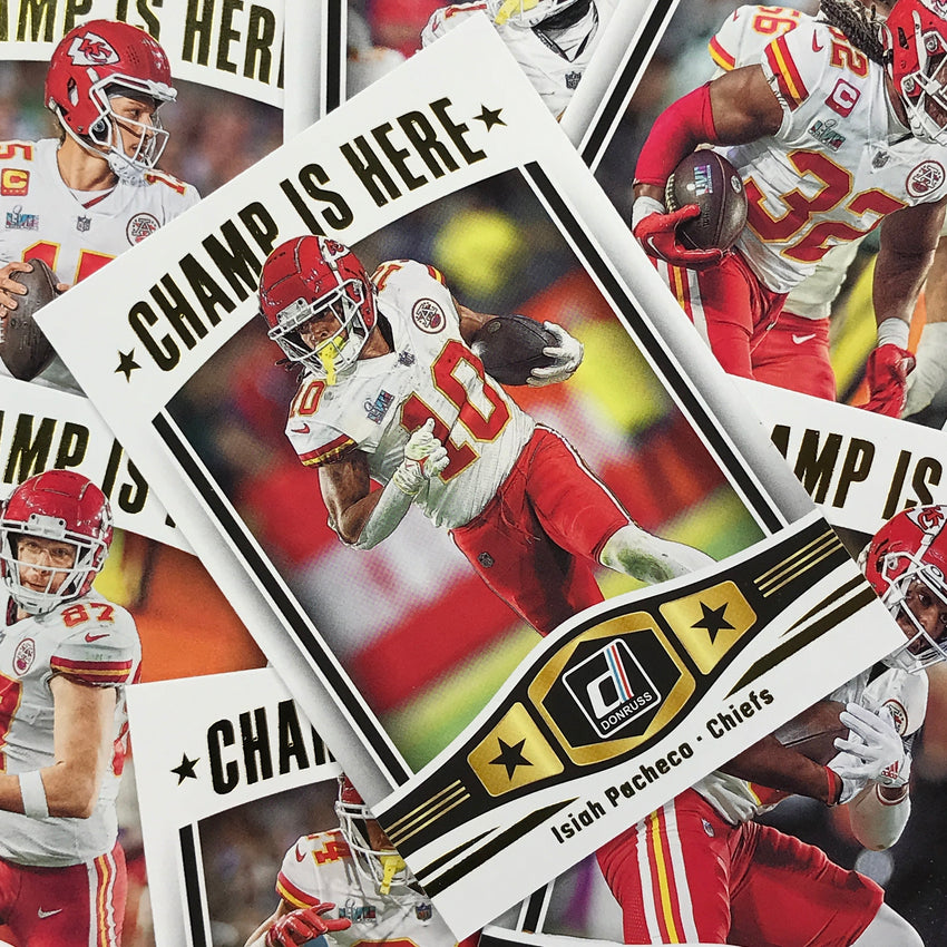 2023 Donruss Football ISIAH PACHECO Champ Is Here Base #2