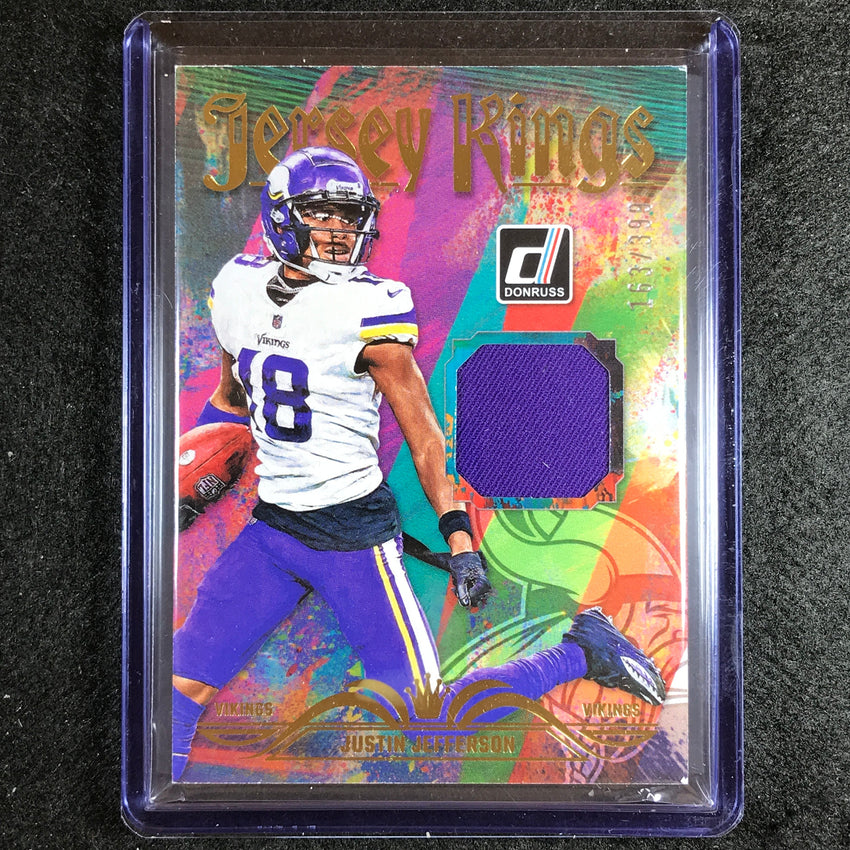 2023 Donruss Football Justin Jefferson Jersey Kings Relic 163/399