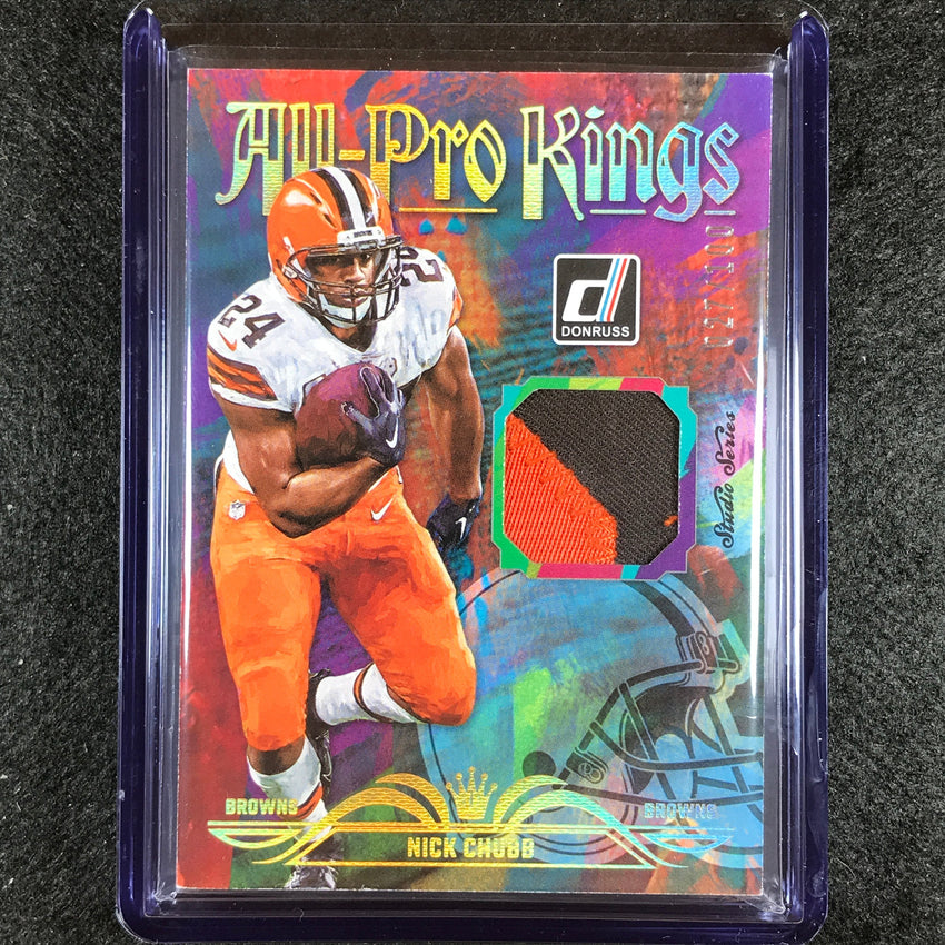 2023 Donruss Football Nick Chubb All Pro Kings Studio Series Patch 27/100