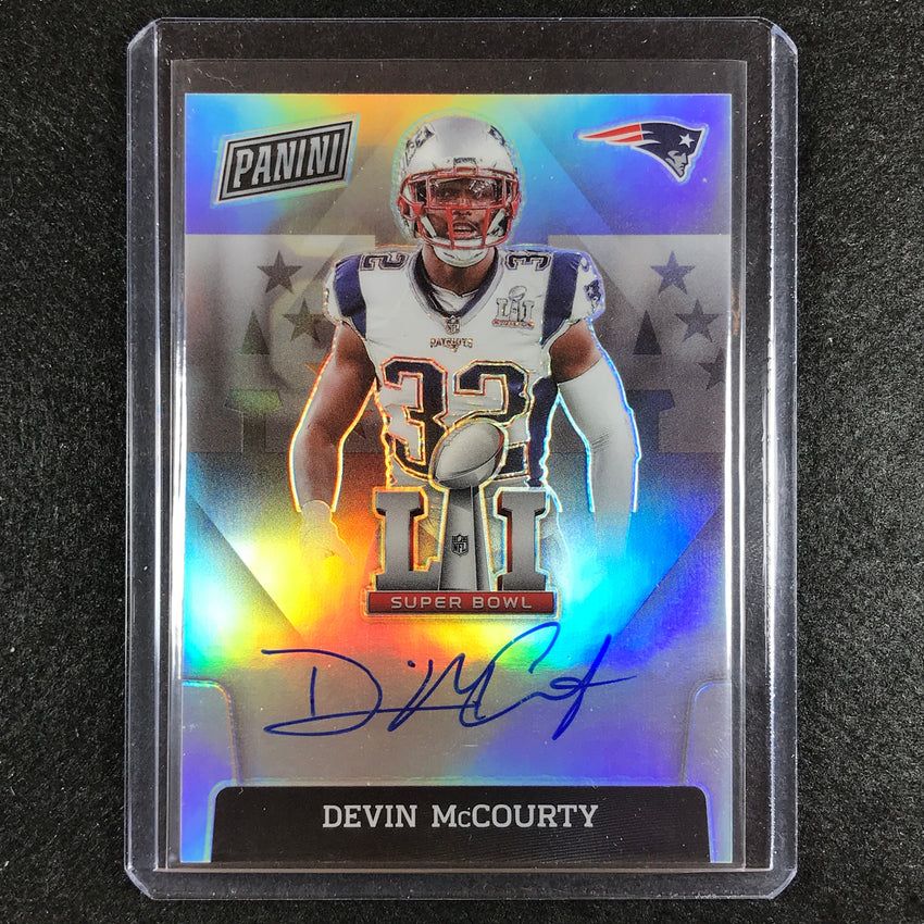 2023 Donruss Football Devin Mccourty Super Bowl Signatures Prizm Auto No Sbli-dm
