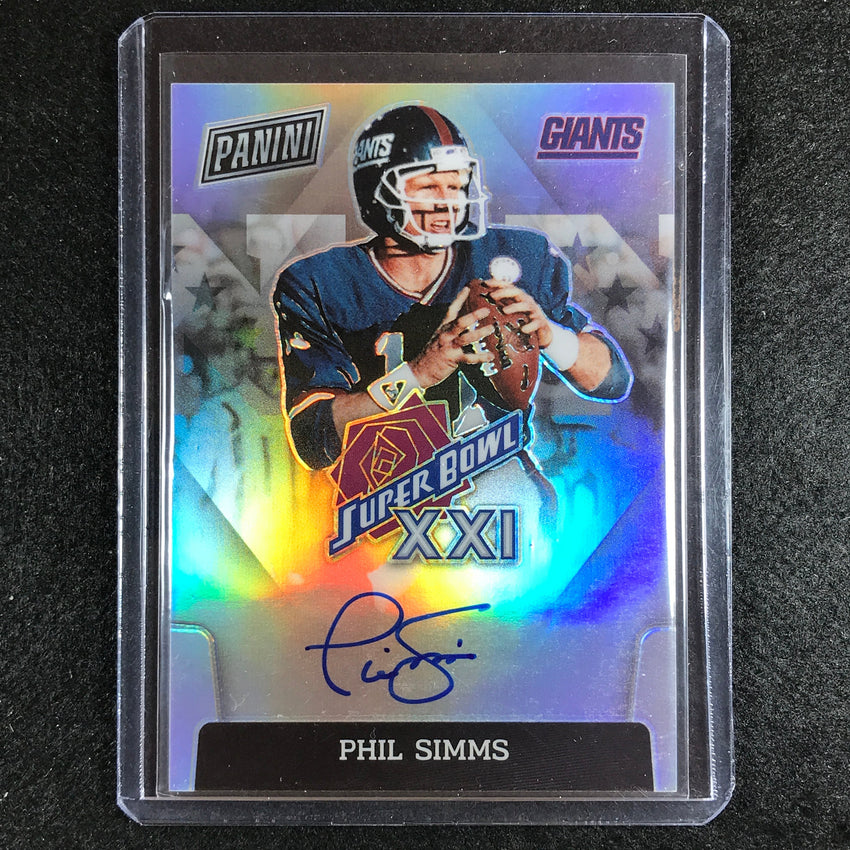 2023 Donruss Football Phil Simms Super Bowl Signatures Prizm Auto No Sbxxi-ps