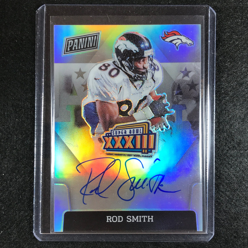 2023 Donruss Football Rod Smith Super Bowl Signatures Prizm Auto No Sbxxxiii-rs