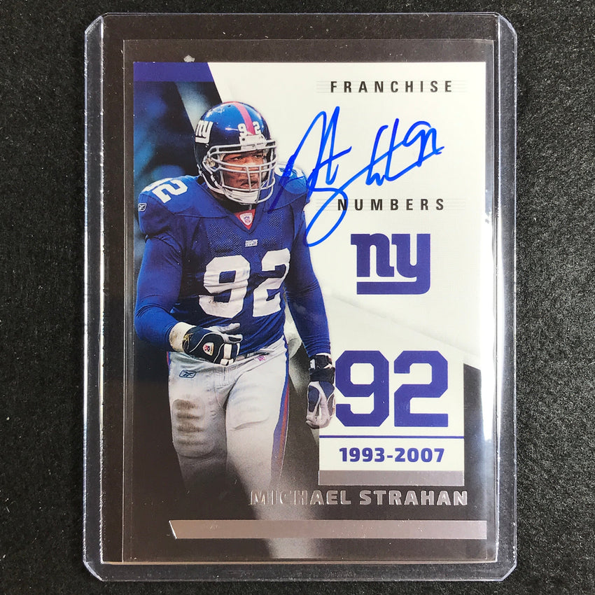2023 Donruss Football Michael Strahan Franchise Numbers Auto No Ms