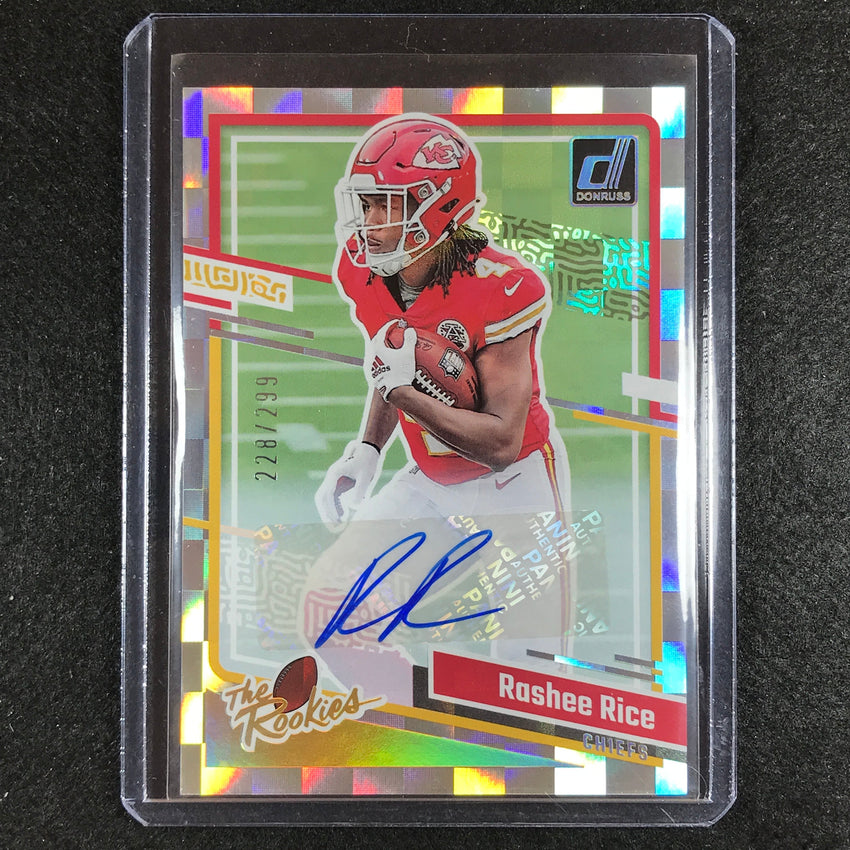 2023 Donruss Football Rashee Rice The Rookies Auto 228/299