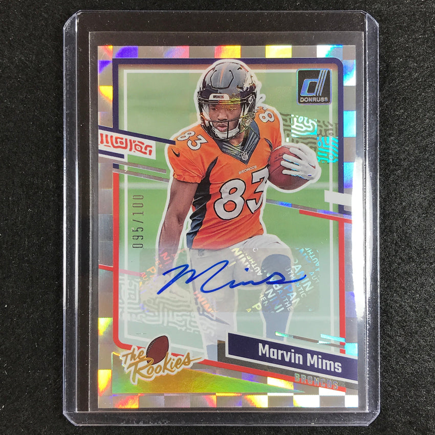 2023 Donruss Football Marvin Mims The Rookies Auto 95/100