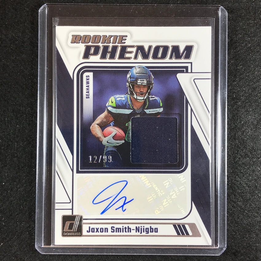 2023 Donruss Football Jaxon Smith-njigba Rookie Phenom Jersey Auto 12/99