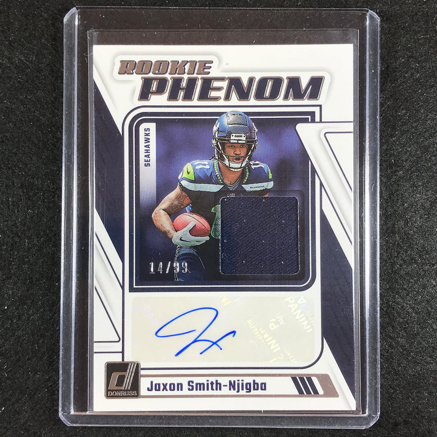 2023 Donruss Football Jaxon Smith-njigba Rookie Phenom Jersey Auto 14/99