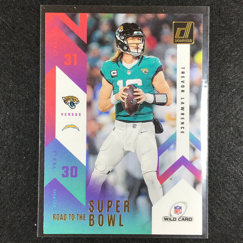 2023 Donruss Football TREVOR LAWRENCE Road to the Super Bowl Wild Card Base #TL