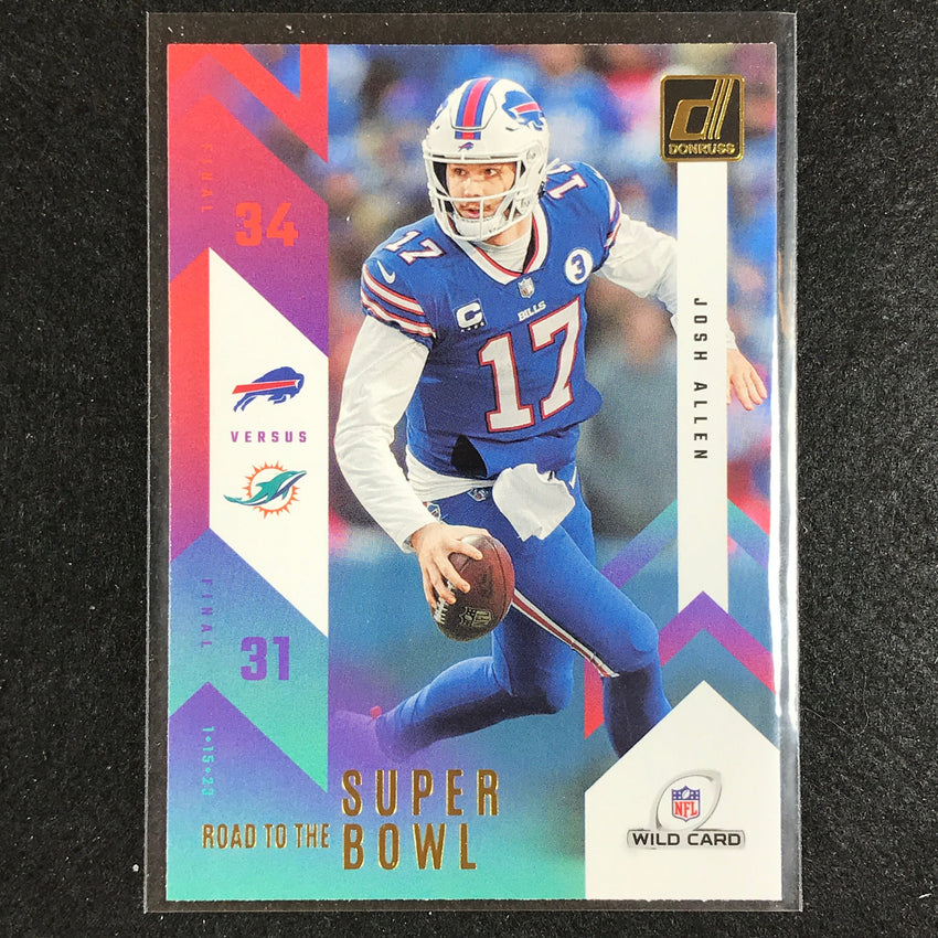 2023 Donruss Football JOSH ALLEN Road to the Super Bowl Wild Card Base #JA