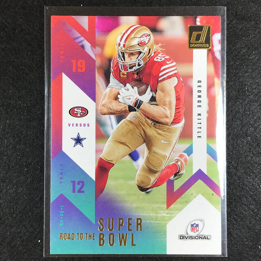2023 Donruss Football GEORGE KITTLE Road to the Super Bowl Divisional Base #GK
