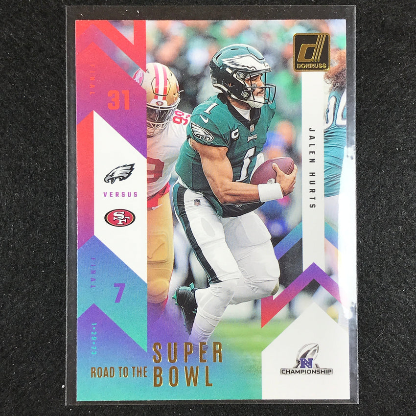 2023 Donruss Football JALEN HURTS Road to the Super Bowl Conference Base #JH