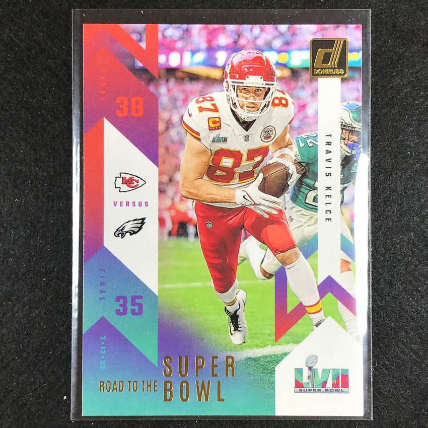 2023 Donruss Football TRAVIS KELCE Road to the Super Bowl Championship Base #TK