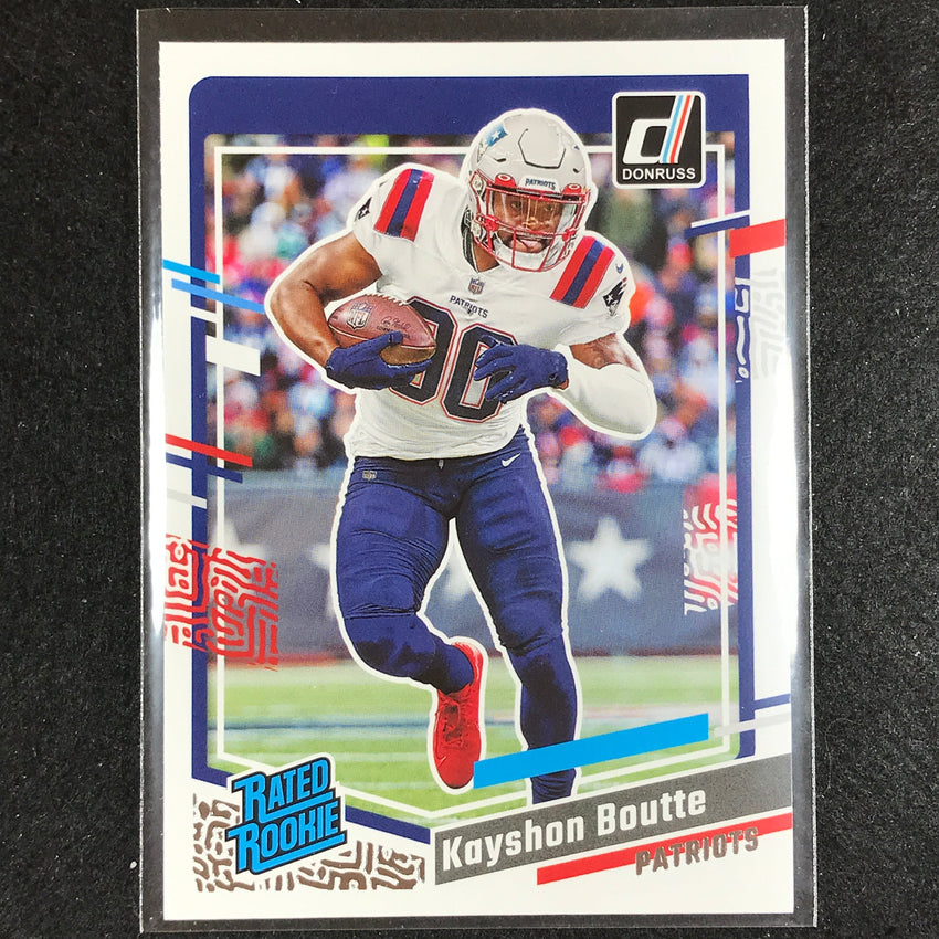2023 Donruss Football KAYSHON BOUTTE Rated Rookie Base Aqueous Test #370