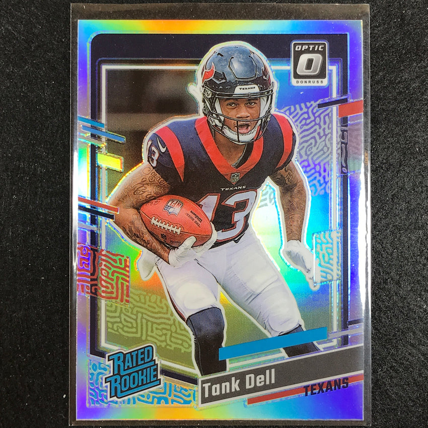 2023 Donruss Football Tank Dell Optic Rated Rookie Preview Holo No 341