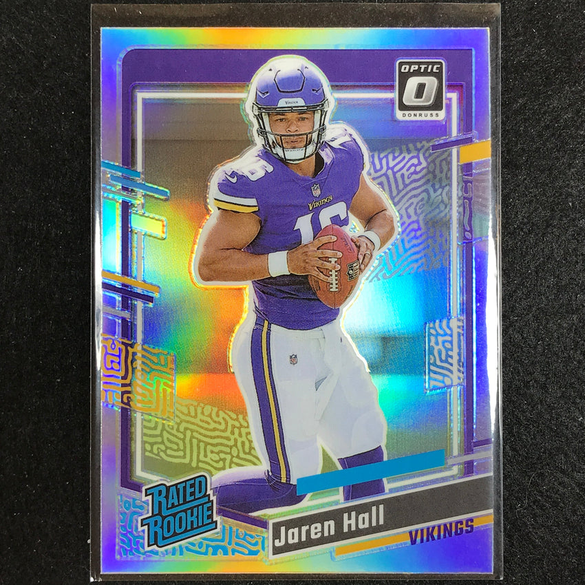 2023 Donruss Football Jaren Hall Optic Rated Rookie Preview Holo No 367