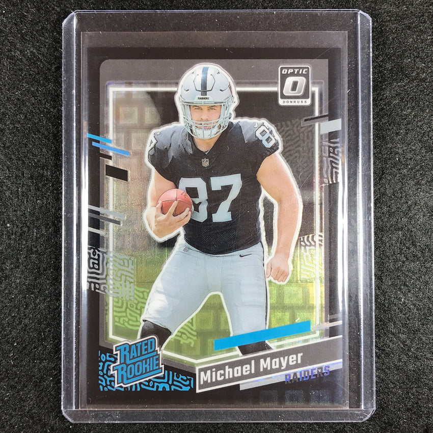 2023 Donruss Football Michael Mayer Optic Rookie Preview Black Pandora 2/25