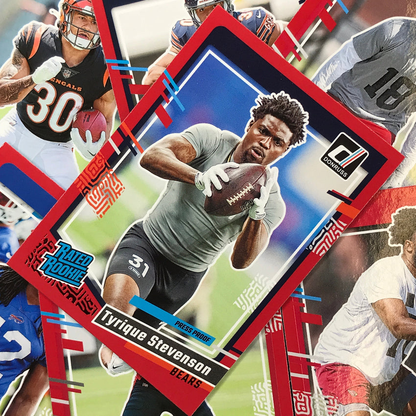 2023 Donruss Football JUSTIN SHORTER Rated Rookie Base Press Proof Red #310