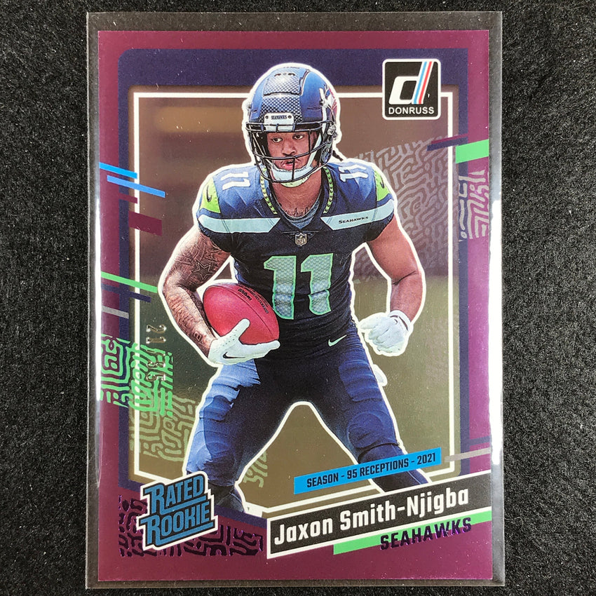 2023 Donruss Football Jaxon Smith-njigba Rated Rookie Season Stat Line 21/95