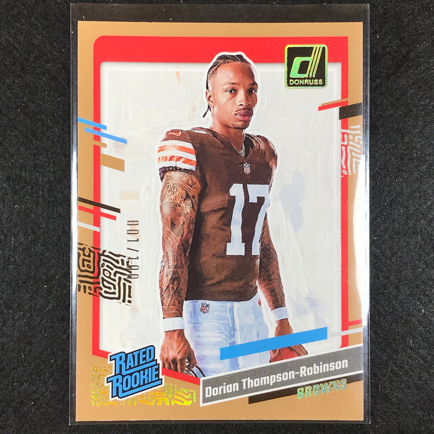 2023 Donruss Football Dorian Thompson-robinson Rookie Portrait Studio 1/100