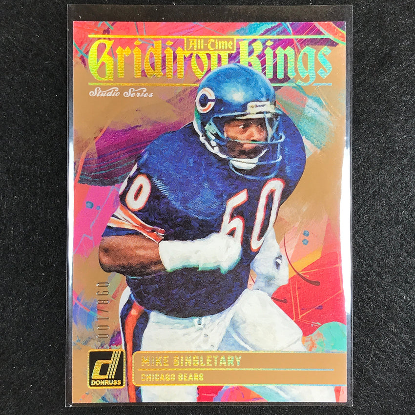2023 Donruss Football Mike Singletary All-time Gridiron Kings Studio 98/100