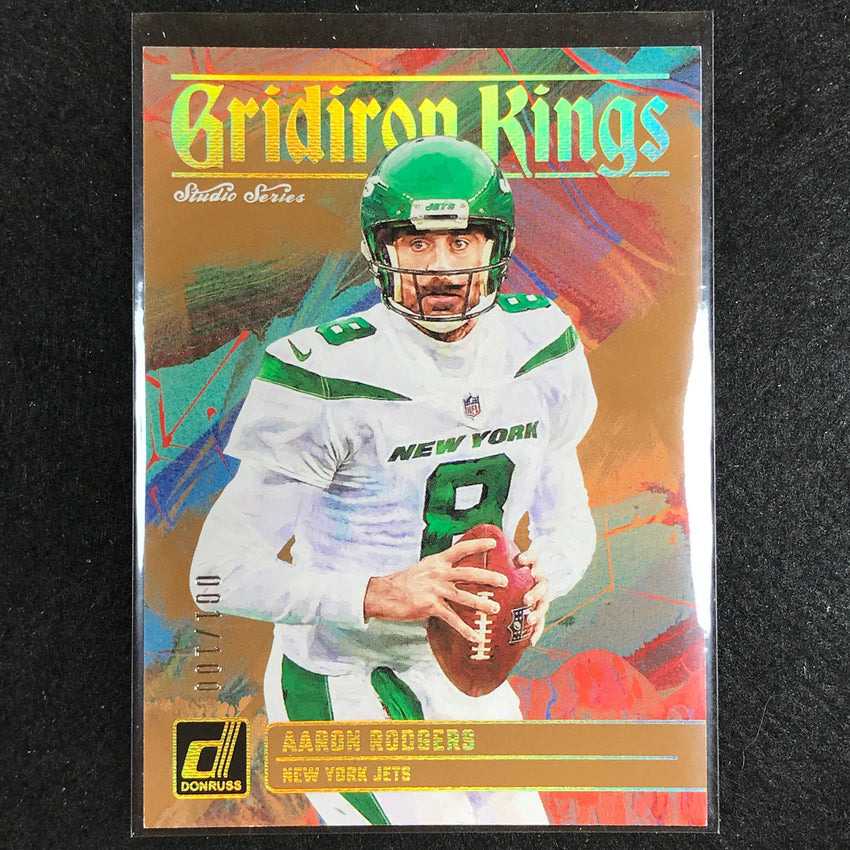 2023 Donruss Football Aaron Rodgers Gridiron Kings Studio Series 1/100