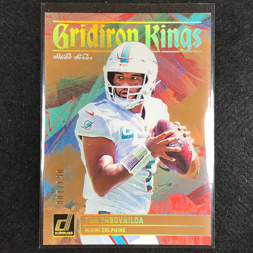2023 Donruss Football Tua Tagovailoa Gridiron Kings Studio Series 63/100