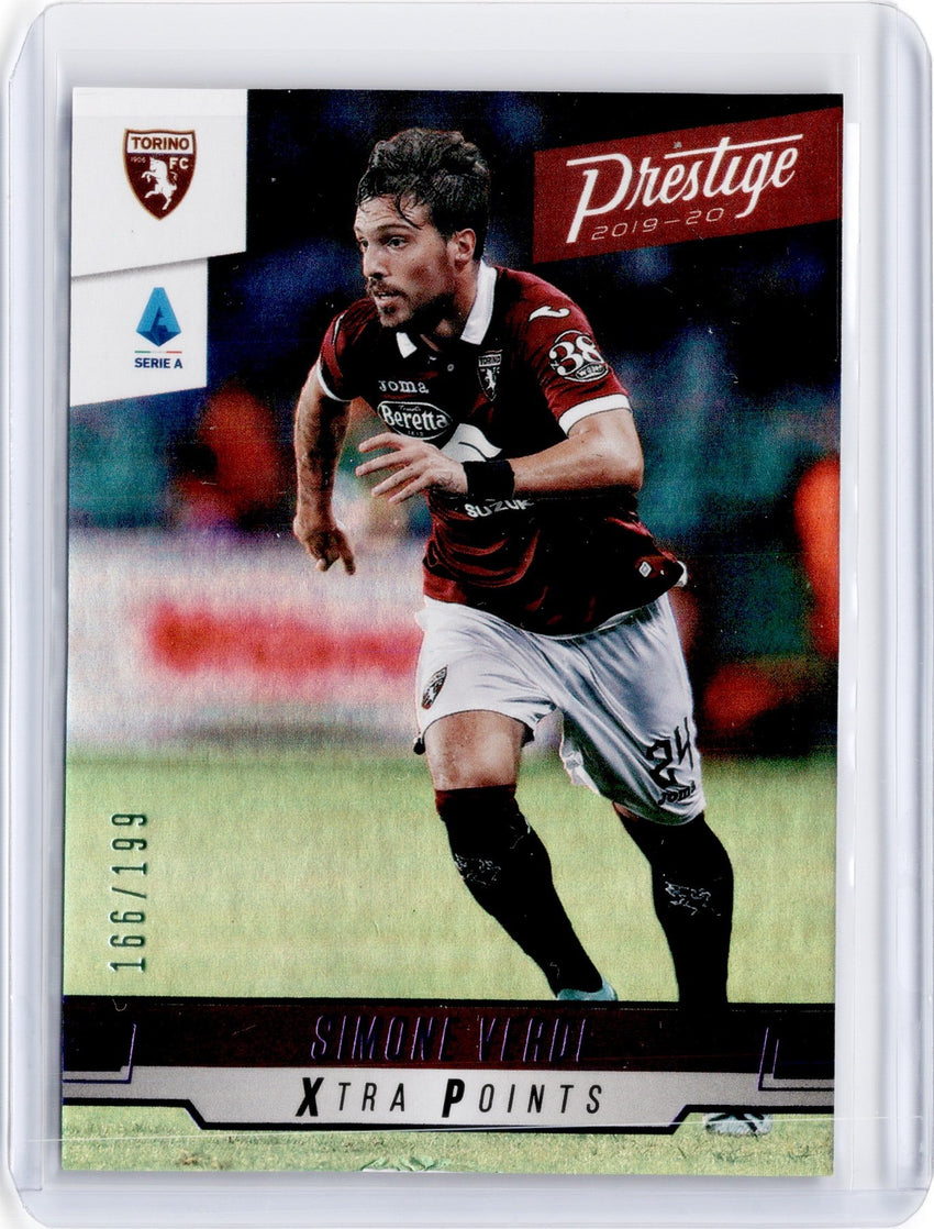 2019-20 Chronicles Soccer SIMONE VERDI Prestige Xtra Points Purple 166/199-Cherry Collectables