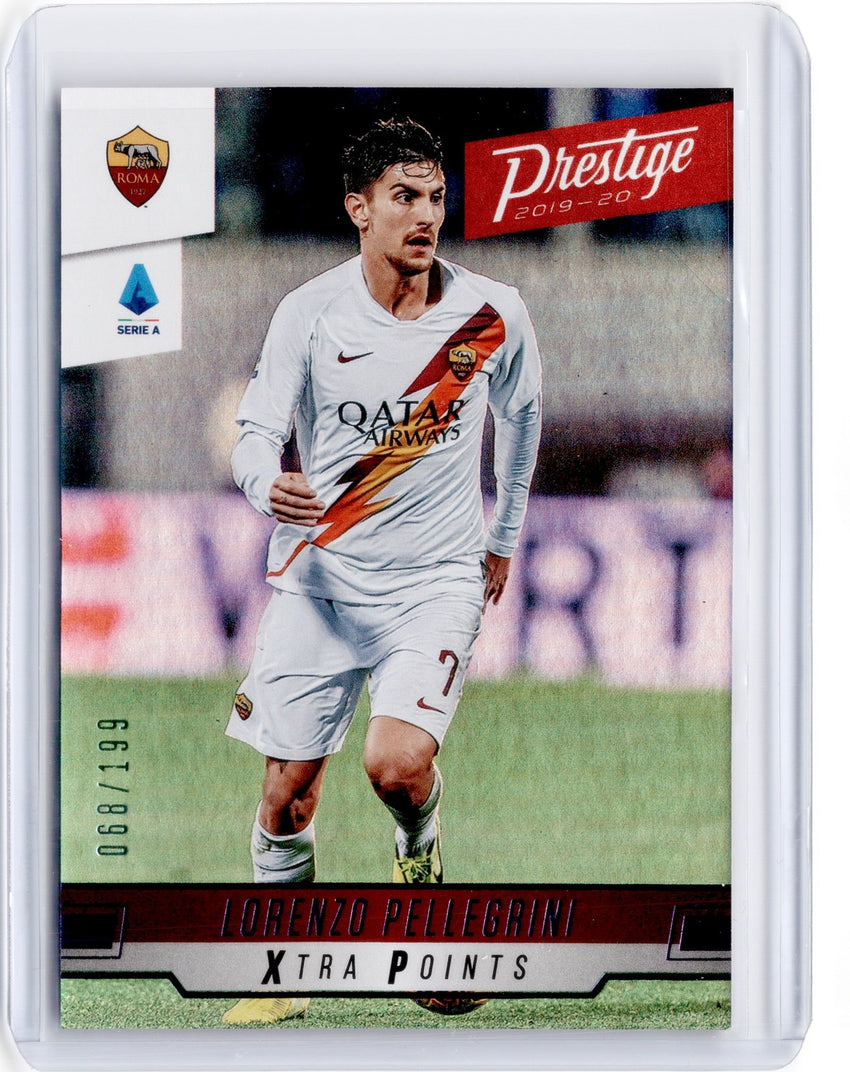 2019-20 Chronicles Soccer LORENZO PELLEGRINI Prestige Xtra Points Purple 68/199-Cherry Collectables