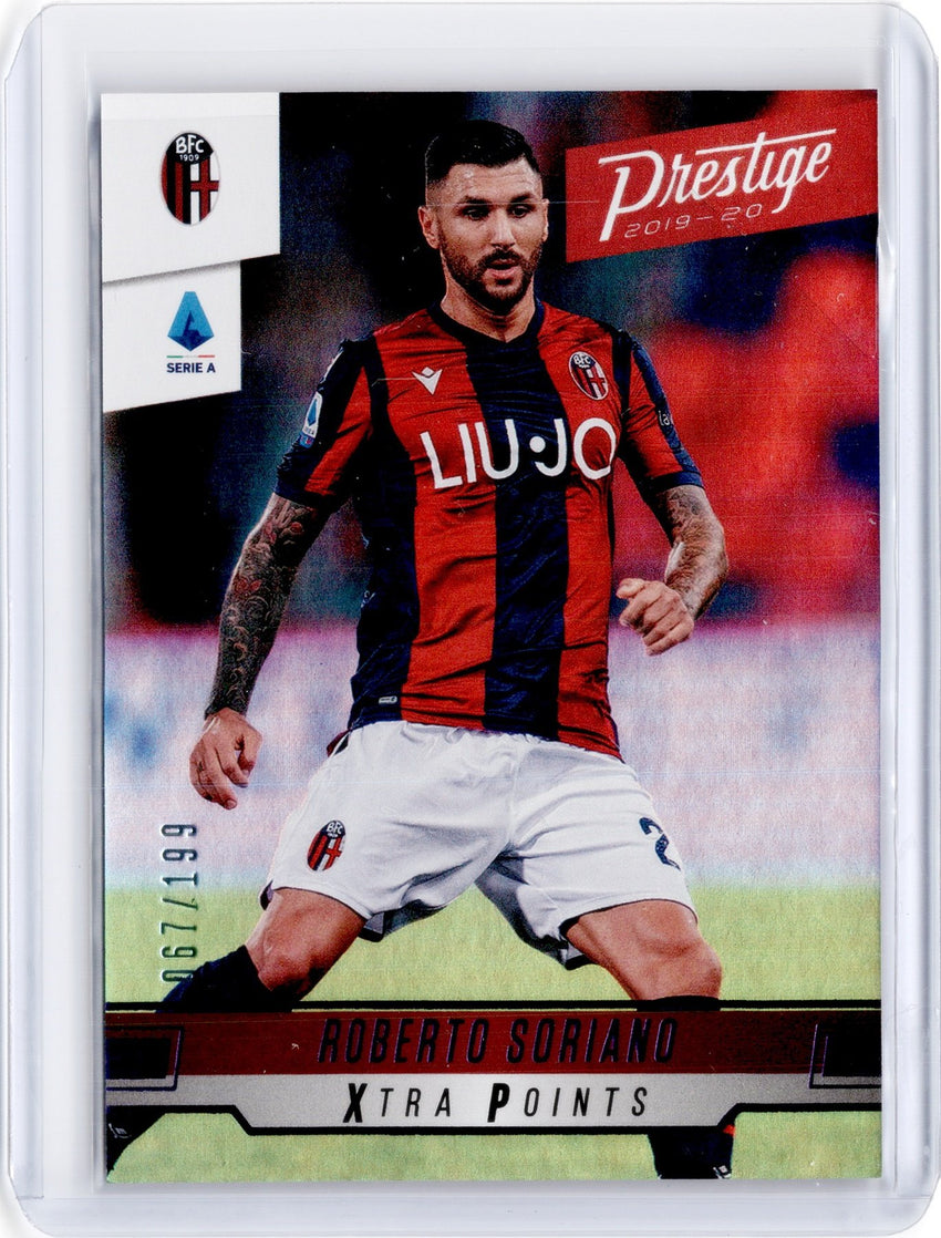 2019-20 Chronicles Soccer ROBERTO SORIANO Prestige Xtra Points Purple 67/199-Cherry Collectables