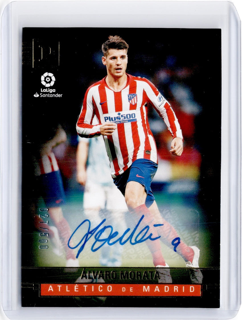 2019-20 Chronicles Soccer ALVARO MORATA Gold Auto 27/500-Cherry Collectables