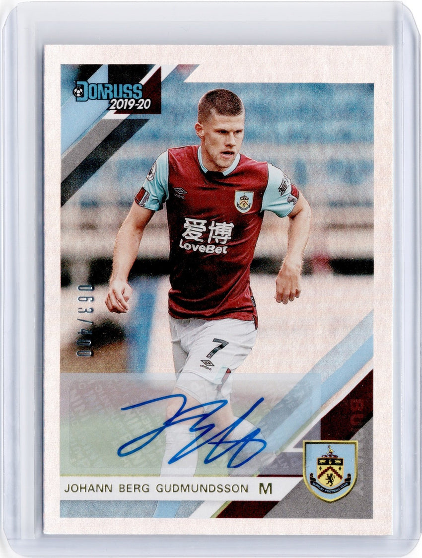 2019-20 Chronicles Soccer JOHANN BERG GUDMUNDSSON Auto Holo 63/400-Cherry Collectables
