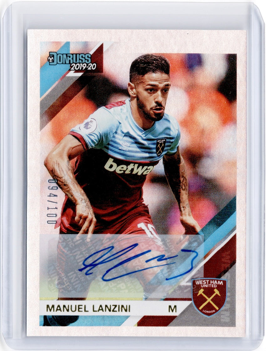 2019-20 Chronicles Soccer MANUEL LANZINI Auto Holo 94/100-Cherry Collectables