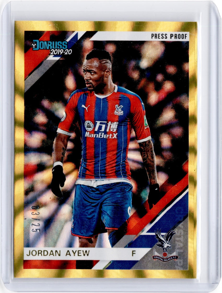 2019-20 Chronicles Soccer JORDAN AYEW Gold Laser 3/25-Cherry Collectables