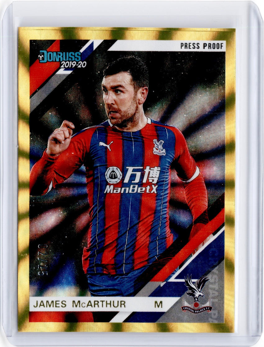 2019-20 Chronicles Soccer JAMES MACARTHUR Gold Laser 2/25-Cherry Collectables