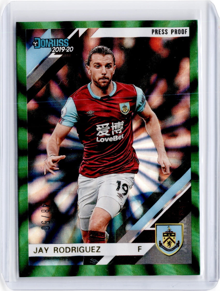 2019-20 Chronicles Soccer JAY RODRIGUEZ Green Laser 48/50-Cherry Collectables