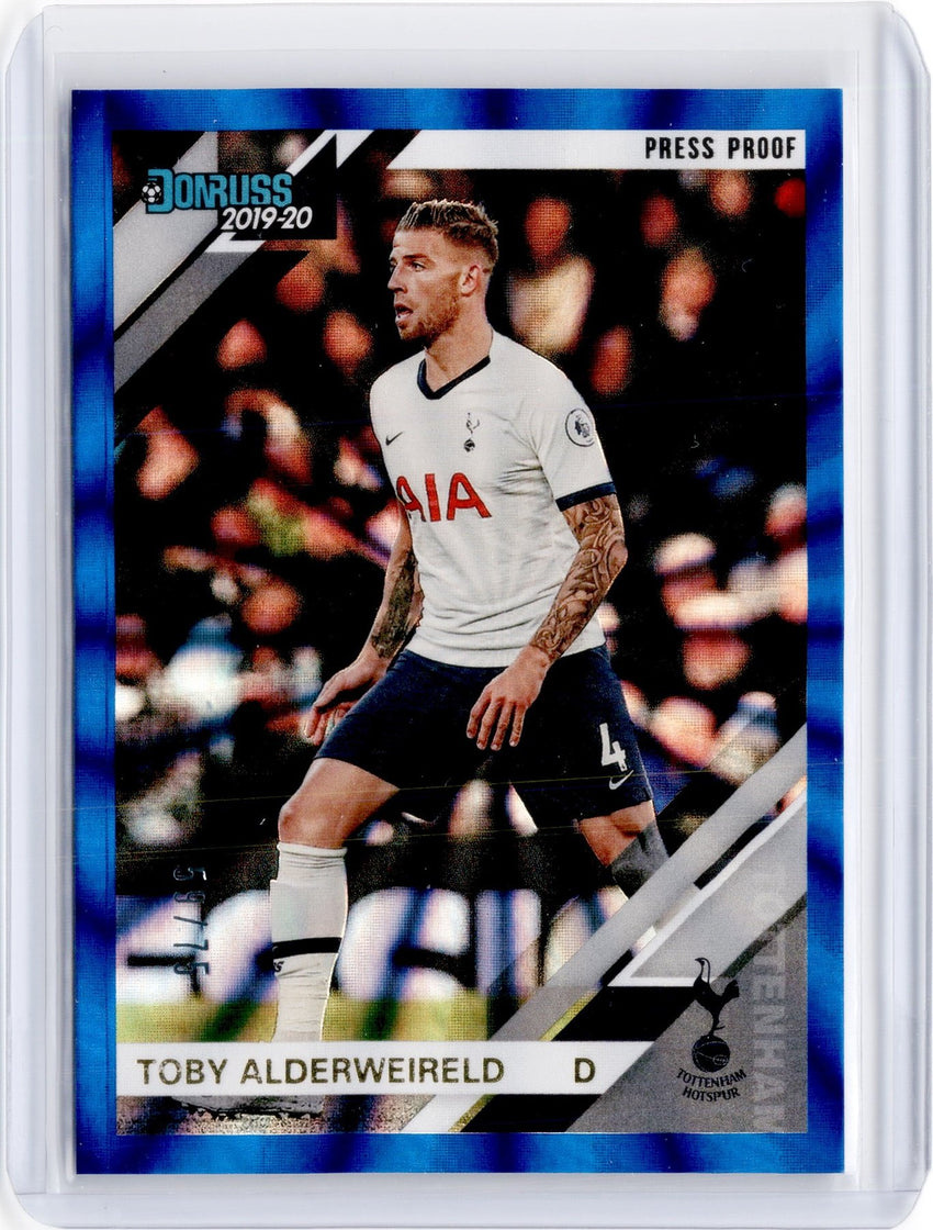 2019-20 Chronicles Soccer TOBY ALDERWEIRELD Blue Laser 59/75-Cherry Collectables